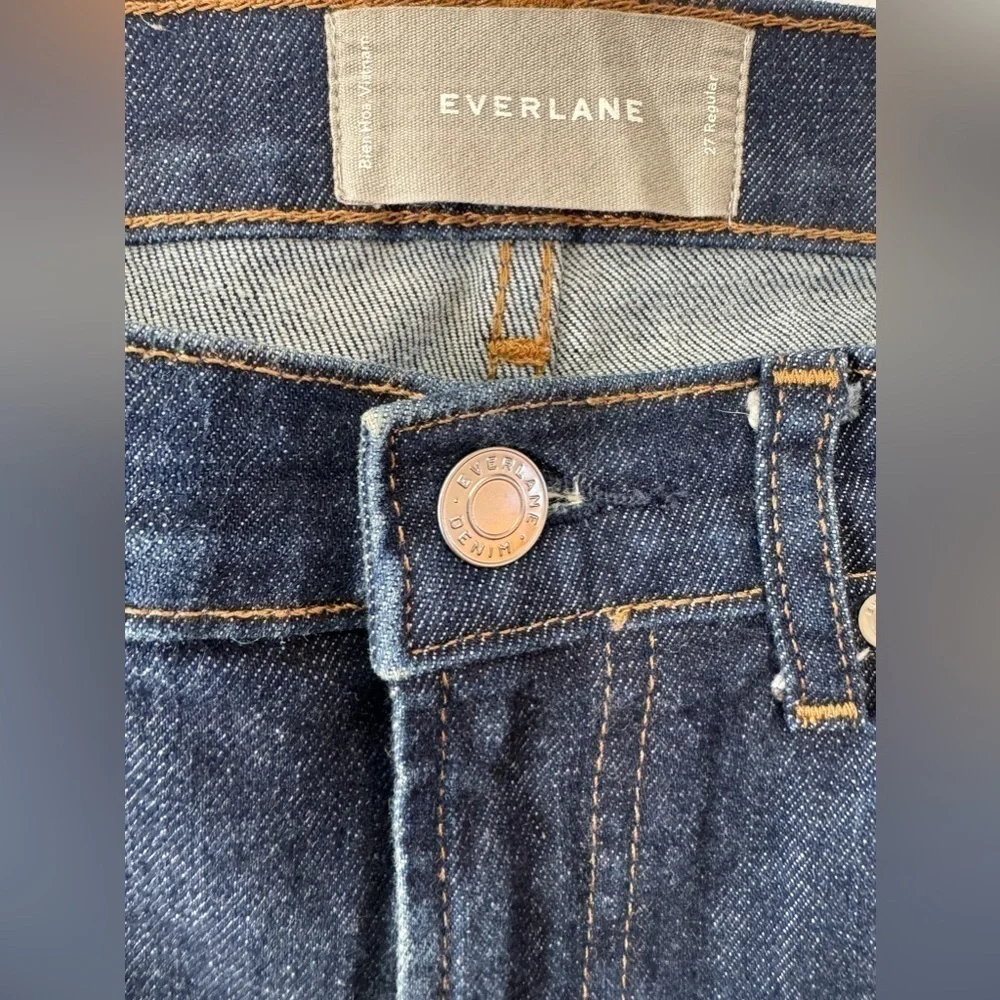 Everlane High Rise Skinny Ankle Crop Minimalist Dark Indigo Jeans Size 27/4